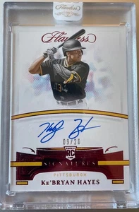 2021 Panini Flawless Ke'Bryan Hayes Rookie Ruby Signatures Auto /20! Piraten - Bild 1 von 2
