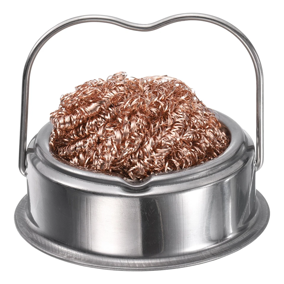 Soldering Tip Iron Cleaner Brass Solder Tip Cleaning Wire with Holder - Image 1 of 4