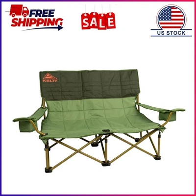 Kelty Low Loveseat Oversized 2-Person Heavy Duty Folding Camp Chair, Double Seat - Image 1 of 4