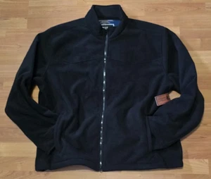 NWT Outback Trading Co Men’s Black Heavy Fleece Zip-Up Jacket Size XXL - Picture 1 of 16