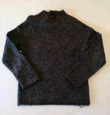 Suéter Pullover DONNA KARAN Etiqueta Negra Mármol Negro/Gris Mezcla Lana Talla M Foto 1 de 4