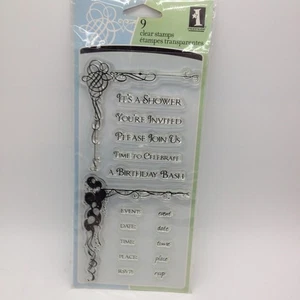 Einladungen - 2008 Clear Stamp Set - Inkadinkado #97520 - Bild 1 von 6