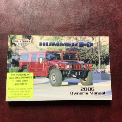 2006 HUMMER H1 ALPHA DURAMAX DIESEL  OWNERS MANUAL BOOK GUIDE ALL MODELS - Image 1 of 4
