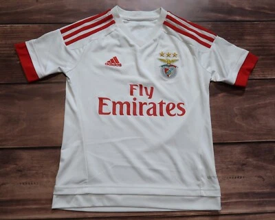 ⚽Adidas Football Shirt Benfica Away Soccer Jersey 2015 2016, Boy`s Size S - Image 1 of 4