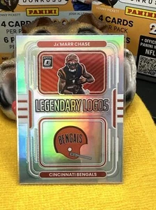 2022 PANINI DONRUSS OPTIC 🏈JAMARR CHASE🏈 LEGENDARY LOGOS #LL-3 BENGALS - Picture 1 of 2