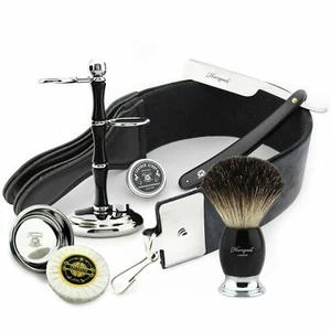Kit de aseo completo de lujo de 7 piezas para hombre kit de inicio estilo peluquero negro nuevo - Imagen 1 de 19