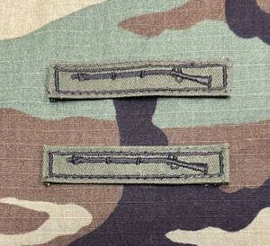 US Army EIB Expert Infantryman Badges (2) BDU Sew-On OD Green - Bild 1 von 2
