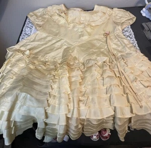 Vintage NRA Blue Eagle Tiered Girl Dress Size 6 National Recovery Administration - Picture 1 of 17
