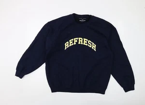 Sudadera pulóver de algodón azul New Look para hombre talla M - Imagen 1 de 10