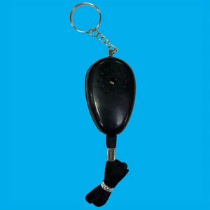Gatillo de alarma de violación de seguridad personal negro fuerte 100 db pequeño soporte de llavero compacto - Imagen 1 de 1