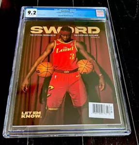 CLEVELAND CAVS RARE 2023-24 Program Yearbook CARIS LEVERT Playoffs CGC 9.2 - Picture 1 of 3
