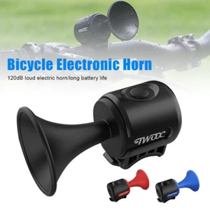 Fahrrad Lenkerklingel 120dB elektrische Hupe für Elektroroller/Straße/MTB Radfahren - Bild 1 von 26