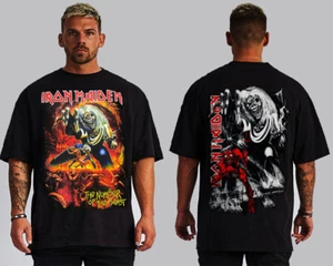 IRON MAIDEN THE NUMBER OF BEAST HARD ROCK BLACK T SHIRT MEN'S SIZES FRONT & BACK - Picture 1 of 1