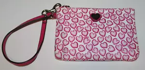 Coach Pink Heart Clutch Wristlet - Picture 1 of 4