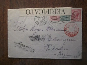 CHARITY STAMP, CENSOR 1915 ITALY COVER - Picture 1 of 2