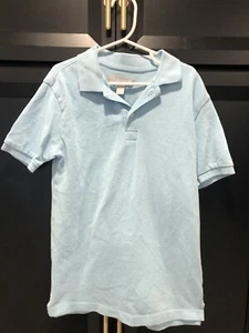 Nordstrom sky blue short sleeve polo shirt boys Size 8/10 - Picture 1 of 6