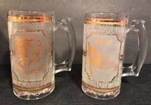 2 KULVER TEXAS OKLAHOMA 22 Karat Goldrand Kaffee Bier Krug Stein Krug - Bild 1 von 9