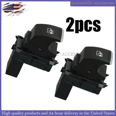 2x Black Window Regulator Button for Volkswagen Tiguan Atlas Golf 2016-2021 Foto 1 de 4