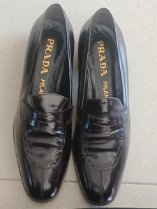 Prada Milano Sapatos de Senhora Tamanho 40 Castanhos - Picture 1 of 18