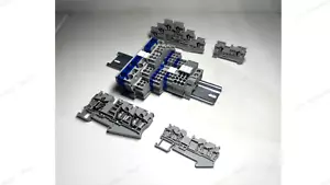 DIN Rail Terminal Block Kit Dinkle 20 2.5 AWG Gauge Ground Jumper Sample module - Picture 1 of 6