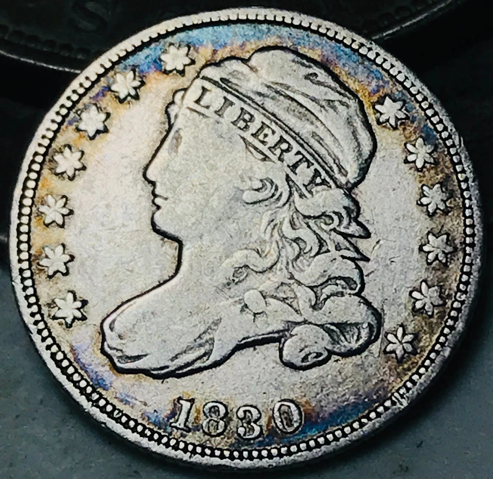 1830 Capped Bust Dime 10C Ungraded 90% Silver US Type Coin CC26188 - Image 1 of 4