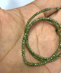 1,0 kt Natürliche Grün Runde Facettierte Lose Diamant Perlen, 2,0-3,0 mm Blau... - Bild 1 von 5