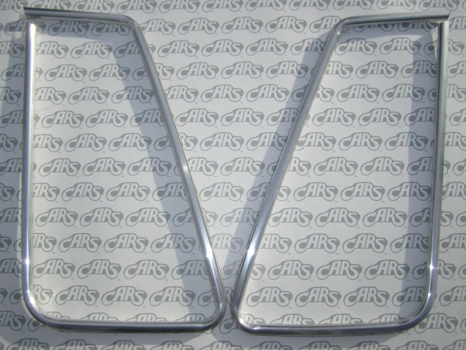 1973-1977 Buick Regal & Olds Cutlass Supreme Chrome Opera Window Moldings. Pair - Image 1 of 4