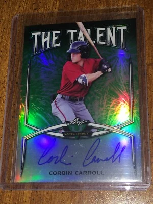 CORBIN CARROLL 2019 LEAF VALIANT TALENT AUTOGRAPH #31/99 DIAMONDBACKS  - Image 1 of 2