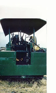 Attrezzature agricole a vapore Fiera di Stato 1959 cartolina cromata inutilizzata 8194 - Foto 1 di 2