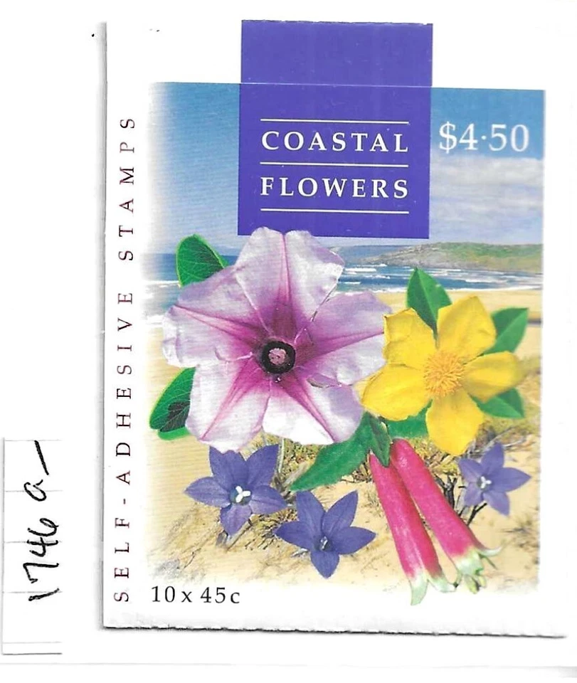 AUSTRALIA SCOTT #1746a 1999 FLORES COSTERAS - FOLLETO COMPLETO DE 10 - COMO NUEVO NH Foto 1 de 1
