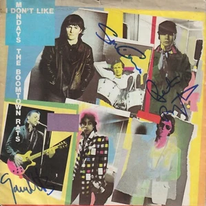 The Boomtown Rats Firmado a Mano 7' Vinilo Autógrafo I Don't Like Mondays - Imagen 1 de 3