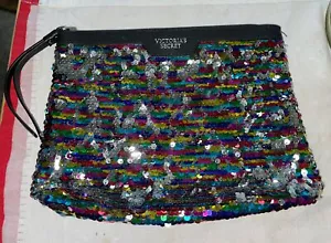 Bolso Victoria’s Secret multicolor/plateado con cuentas lentejuelas - Imagen 1 de 4
