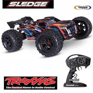 Traxxas TRX95096-4-ORNG SLEDGE 4x4 Ceinturée Orange 1/8 Monster Rtr sans Brosse - Photo 1/7