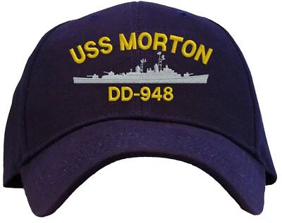 Бейсболка с вышивкой USS Morton DD-948 — доступна в 3 цветах  - Изображение 1 из 2