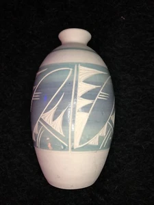 HANDPAINTED VASE MARKED MEXICO R.GONZA-EXCELLENT CONDITION- - Picture 1 of 5