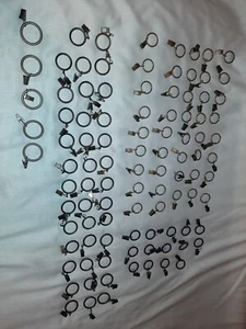 Cutrain Rod Clip Ringe Menge 99 gemischt lesen Desc. - Bild 1 von 5