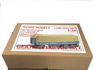 GERMAN TRAILER 3 AXLE Wespe Models 1:16 Scale - resin kit 16012 - Picture 1 of 1