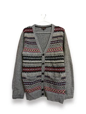 Barbour vintage pure lambswool mens cardigan knit - Image 1 of 4