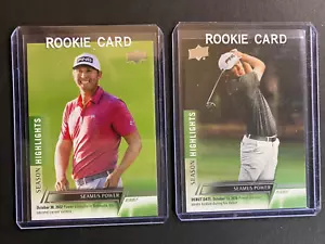 Paquete de 2 tarjetas de novato Seamus Power - 2024 Upper Deck Golf #92 y #57 - Imagen 1 de 2