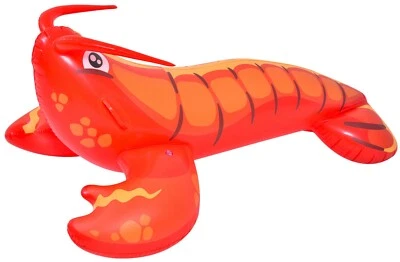 aufblasbares Schwimmtier Hummer Luftmatratze Badeinsel Aufblastier Schwimminsel  - Bild 1 von 2