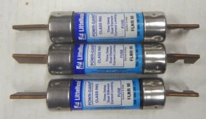 (3) Littelfuse FLNR 90 Powr-Gard Time Delay Class RK5 90 Amp 250V USED - Picture 1 of 4