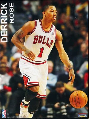 Mini placa coleccionable Derrick Rose de 6" x 4,5" (compra MVP) Foto 1 de 2