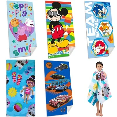 HOVUK Licensed Soft Cotton Kids Towel, Bath Towel, Beach & Swimming Towel 140 x 70cm