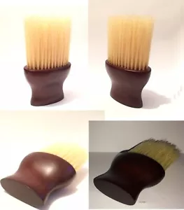 Wood Handle Soft Natural Bristle Boar Neck Duster Face Brush Barber Hair Salon S - Picture 1 of 2