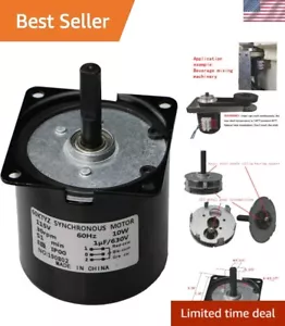 Compact 0RPM Synchronous Motor with 6Kg.cm Torque - Ideal for Beverage Machines - Picture 1 of 9