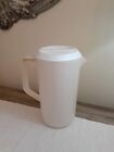 Vintage RUBBERMAID Pitcher 2-¼ Quart Almond 2445 with White Lid Good Condition!
