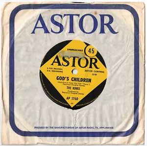 THE KINKS - GOD'S CHILDREN Very rare 1971 Aussie Classic ROCK Single Release! - Picture 1 of 1