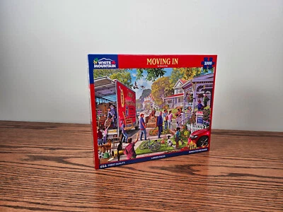 Rompecabezas de 1000 piezas White Mountain para mudarse en casa de barrio suburbano Foto 1 de 4