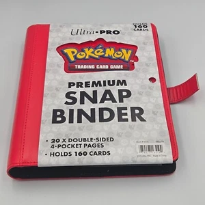 DAMAGED CHECK PHOTOS Premium Snap Binder for Pokemon Album Ultra Pro Red - Picture 1 of 5