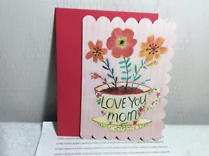 RSVP MOM BIRTHDAY GREETING CARD New w/Envelope “Love You Mom......” - Picture 1 of 2